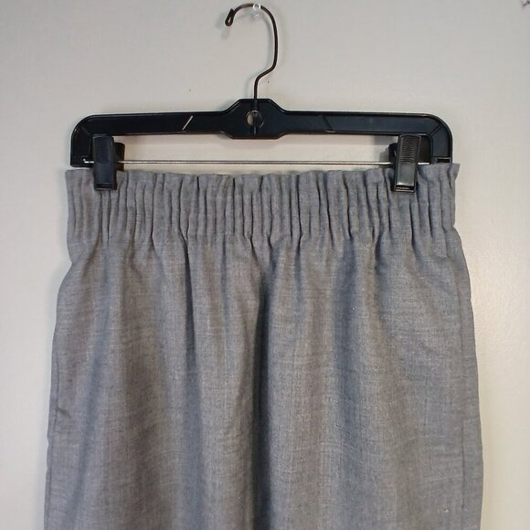 J. CREW LINED GRAY SIDEWALK SKIRT WITH GATHERED ELASTIC WAIST, SIZE 4, WOMENS - Picture 3 of 7